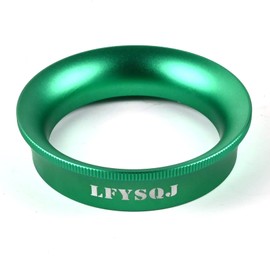LFYSQJ 54mm Espresso dosing Funnel,breville Funnel Coffee Dosing Ring Compatible with 54mm Breville Portafilter (Green)