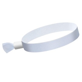 Daiilg 100 Pcs Cloth Event Wristbands for Events, for Concert Wrist Strap (White)