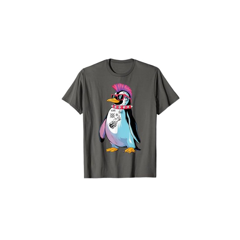 Punkuin Funny Punk Rock Punk Rocker Penguin Costume T-Shirt