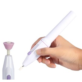 Electric Manicure Set, Electric File Drill Nail Art Polisher Grinder Manicure Pedicure Machine With 5Pcs Bits for Home Salon