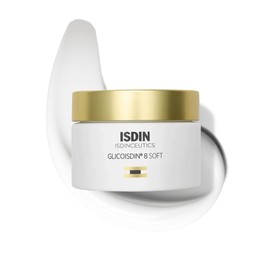 Isdinceutics Glicoisdin 8 Soft, Crema Facial Antiedad con Ácido Glicólico y Efecto Peeling, 50ml