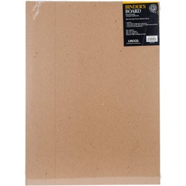 Lineco, Neutral pH Binder Board 14.5 x 20.5 Inch, 0.08 Thickness, Acid Free Unbuffered Board for Bookbinding, Pack of 4