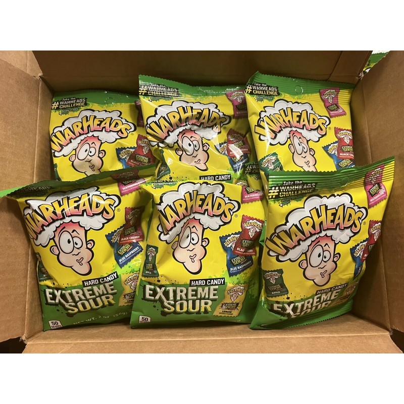 Warheads ~ Case Of 2oz bags (12 Total) Extreme SOUR