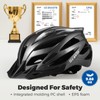 Scavin Adult Bike Helmet, Featuring 4 Modes of Light, Lightweight