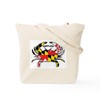 CafePress MARYLAND CRAB Tote Bag Reusable Natural Beige Canvas Shopping