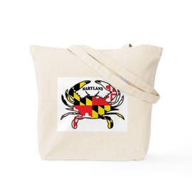 CafePress MARYLAND CRAB Tote Bag Reusable Natural Beige Canvas Shopping Bag