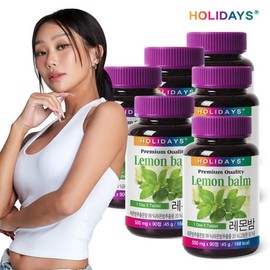 GS4+2 Holidays Lemon Balm 90 Tablets x 6 Bottles (18 Month Supply) / GS4+2 홀리데이즈 레몬밤 90정 6병 (18개월분)