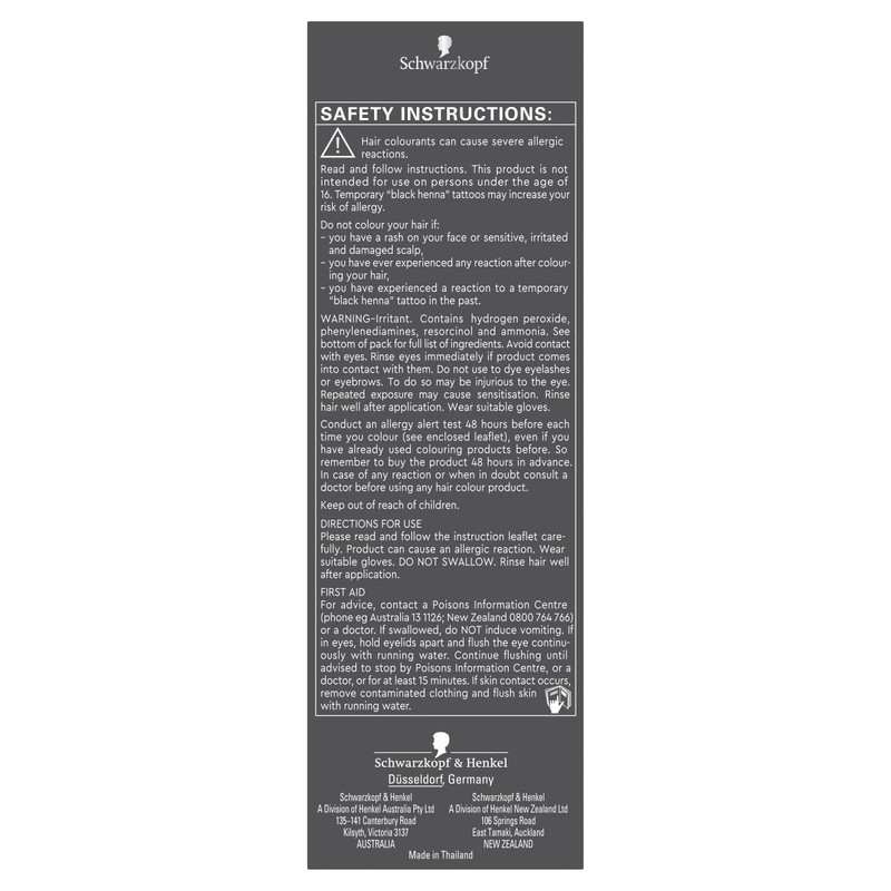 Schwarzkopf Brilliance, Permanent Hair Colour, 03 Dark Amethyst