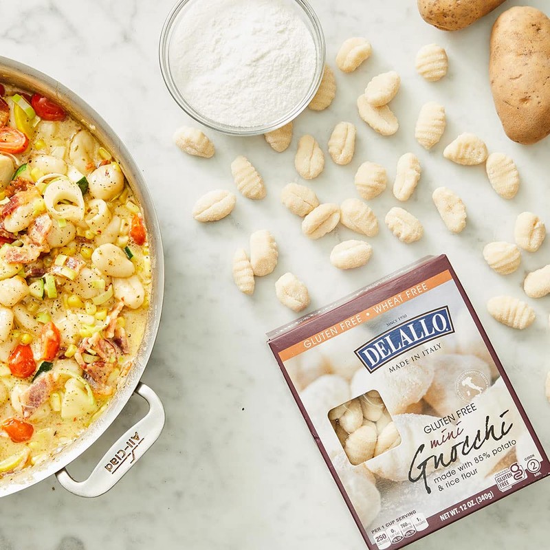 DeLallo Gluten Free Potato & Rice Mini Gnocchi, 12oz Box,