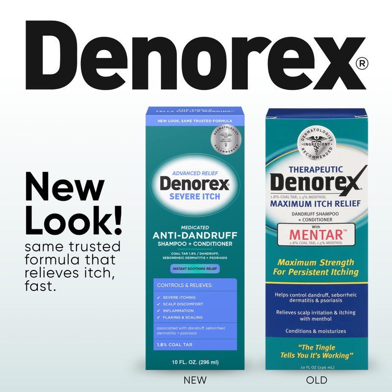 Denorex Advanced Relief Severe Itch AntiDandruff Shampoo & Conditioner, Formulated