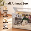 Hamster Cage Chewproof, 32" Wooden Guinea Pig Cage for Small
