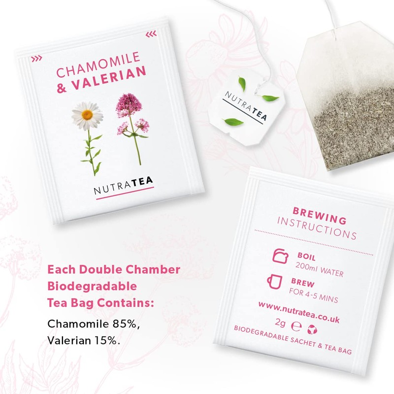 NutraTea - Chamomile & Valerian Tea | Valerian Root Tea