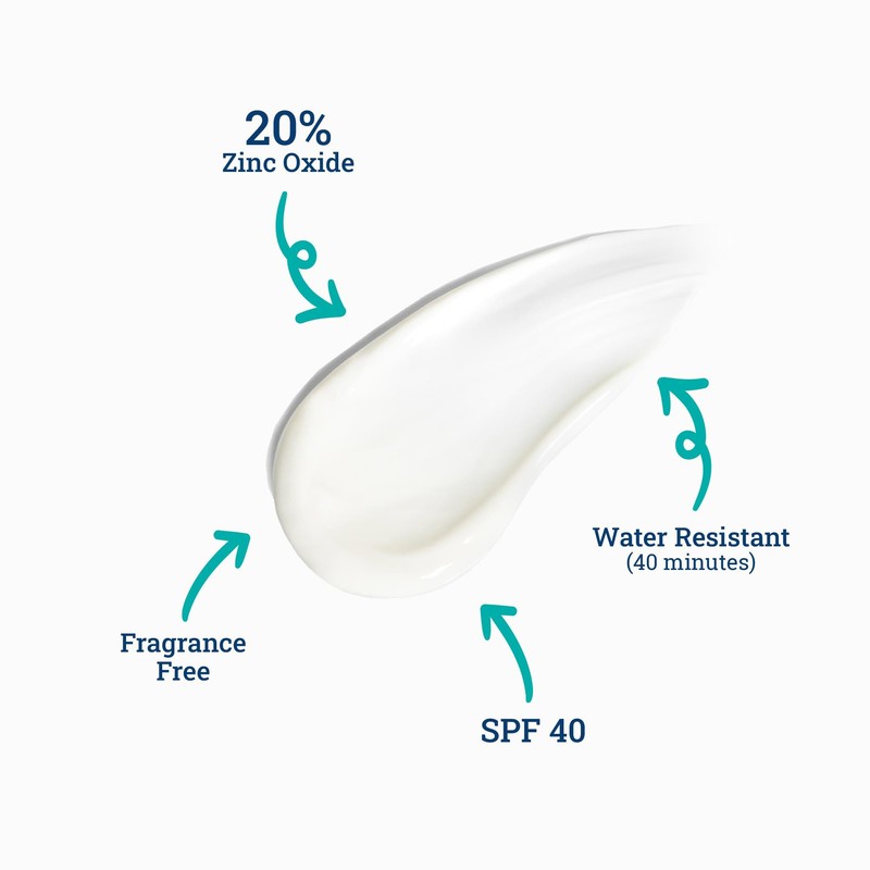 COTZ Sensitive Non-Tinted Zinc Oxide Mineral Sunscreen for Body and