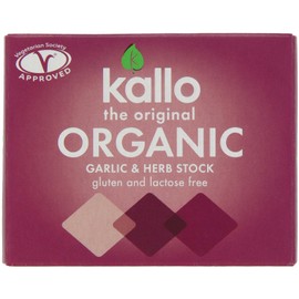 Kallo Organic Original Garlic and Herb Stock Cubes 66 g (Pack of 5)