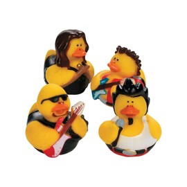 Fun Express Rock Star Rubber Duckies Toy (12 Piece)