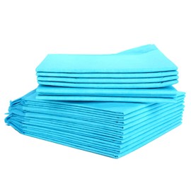 Levemolo 10Pcs Medium Disposable Pet Urine Pads Training Wee Pads Random Blue White Super Absorbent for Puppies Indoor Use for Aging Dogs and Travel