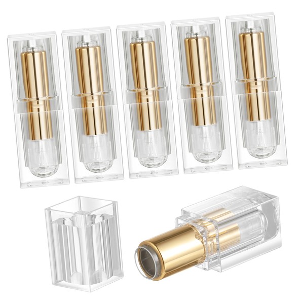 Mikinona 12pcs Empty Lip Balm Tubes Portable Lipstick Containers for