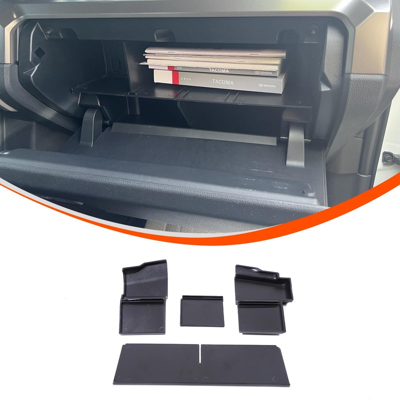 CHEAYAR Glove Box Dividers Organizer Compatible with Toyota Tacoma 2024