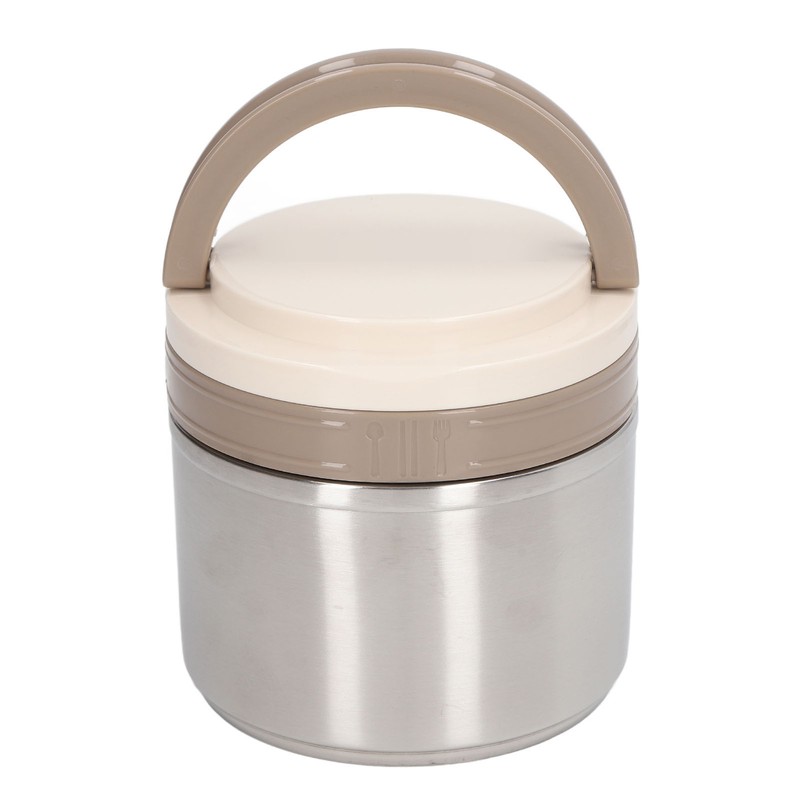 304 Stainless Steel Porridge Box Portable Round Insulated Lunch Container