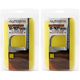 AutoSpa 40411AS Foam 9-10" Polishing Bonnet(Pack of 2)