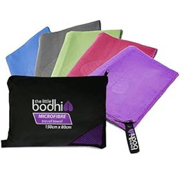 The Little Bodhi Microfibre Towel Purple 150cm x 80cm