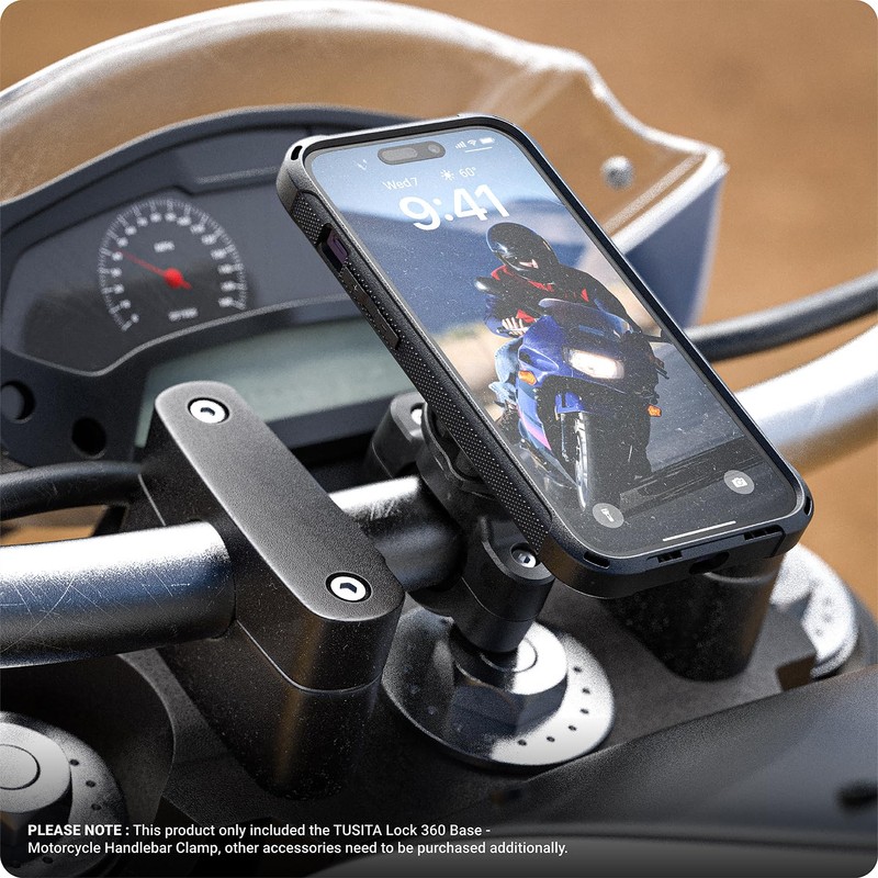 TUSITA Lock 360 Base Motorcycle Handlebar Clamp