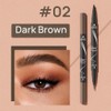 TOEECY Eyebrow Pencil, 2-in-1 Liquid Eyebrow Pencil, Eyeliner with Double