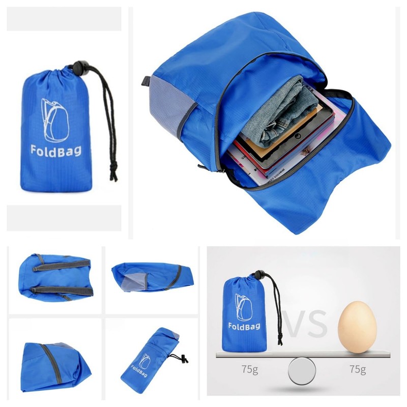 15L Ultralight Foldable Backpack, Small Lightweight Packable Hiking Rucksack, Water