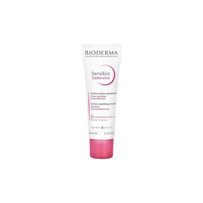 B_Bioderma Sensibio Defensive Crema, Hidrata Piel Sensible 40m-Ñ.