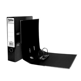 ED Pukka A4 Glossy 2-Ring Lever Arch Files School Work Office 75mm Spine File Organiser (Black)