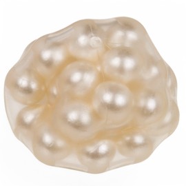 MIJOMA Sensory Kaka Squeeze & Wall Ball - Anti Stress Ball with Bead Filling, Flexible & Relaxing, Ideal for Stress Relief, Smooth Gliding on Walls (White)