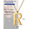 PROSTEEL Collares De Mujer Monogram Layer Necklace Gold Name Necklace