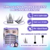 Self Adhesive Lash Clusters DIY Eyelash Extensions C Curl Natural
