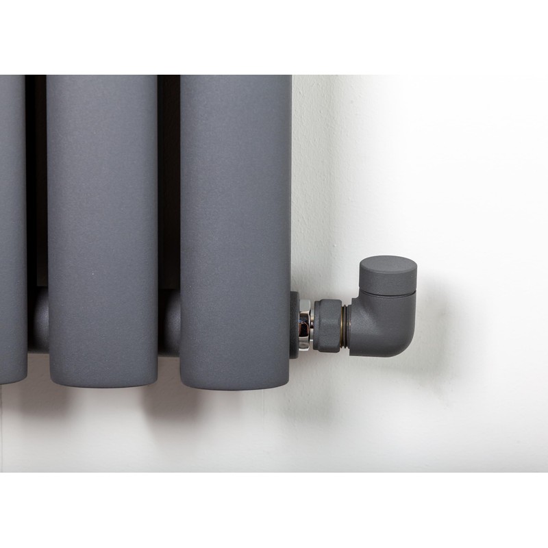 Team Controls Anthracite Grey Corner TRV Thermostatic Radiator Valve &