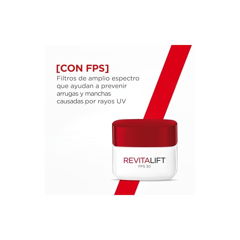 L'Oréal Paris Crema de Día FPS30 Revitalift, 50ml