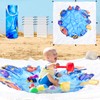 1Pc Beach Pool, 2X2m Portable Pool Blue Beach Mat Paddling