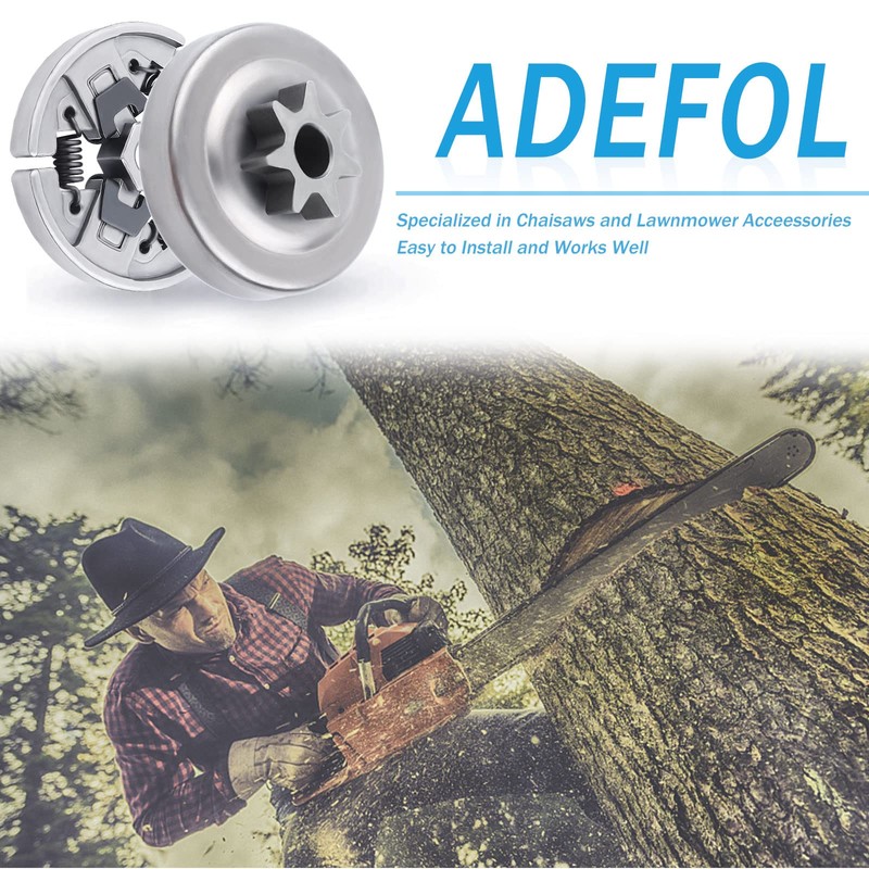 Adefol Sprocket Clutch Drum 3/8" 7T Needle Bearing Kit for