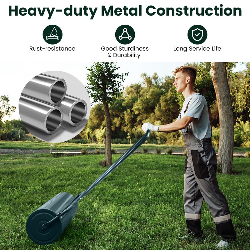 Lawn Roller, ARNOT 12x36-Inch, 63L/ 17 Gallons Heavy-Duty Push/Tow Behind