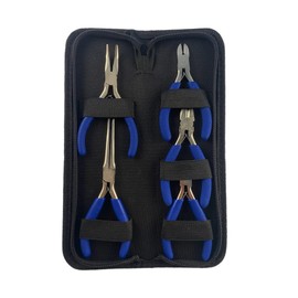 Ickysticky Mini Pliers with Bag 5-Piece Set, 11-14 cm Length, work in hard-to-reach areas, jewelry making, small parts, electronic product repair, small object clamping and other fields.