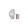 XOXO Women's XO9062 Silver-Tone Watch with Interchangeable Bands