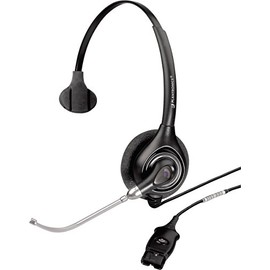 Plantronics SupraPlus HW251/A Wideband Monaural Voice Tube Headset - Black