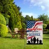 Thank You for Your Service Garden Flag Patriotic Banner 12X18'