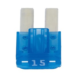 Amon 7604 Micro 2 Fuse 15A (Approx. 0.4 x 0.6 x 0.2 inches (9 x 15 x 4 mm), Pack of 10