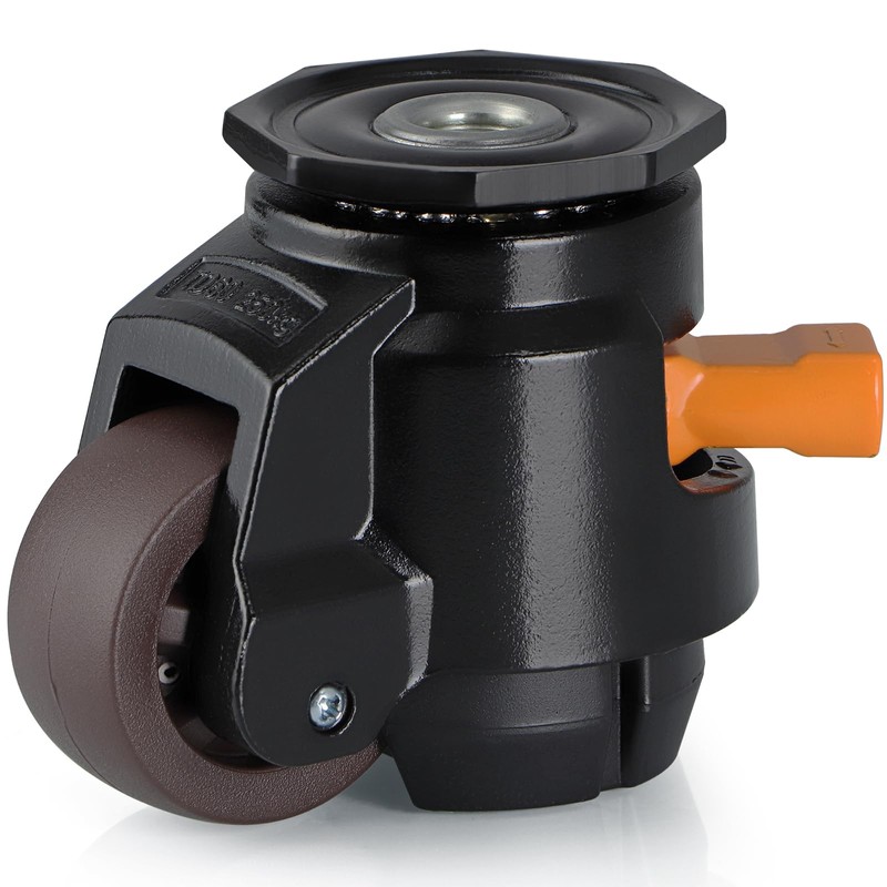 MOLIGOU Leveling Stem Casters, Retractable Leveling Casters with Ratchet Handle,