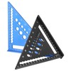 UNGFEI 2 Pack 7 inch Metric Triangle Ruler Square, 180mm