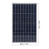 Solar Panel 10W 12V Polycrystalline IP65 Waterproof Portable 30A Solar