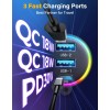 JOYROOM 66W Bluetooth Car Adapter with HiFi Bass LED Light