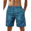 iCKER Men's Shorts, Swimming Trunks, Beach Shorts, Board Shorts, Quick-Drying