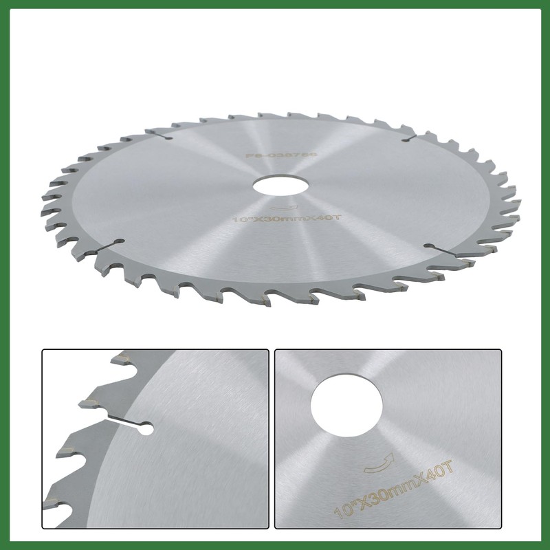 40T 10 Inch Circular Saw Blade with 30mm Center Hole