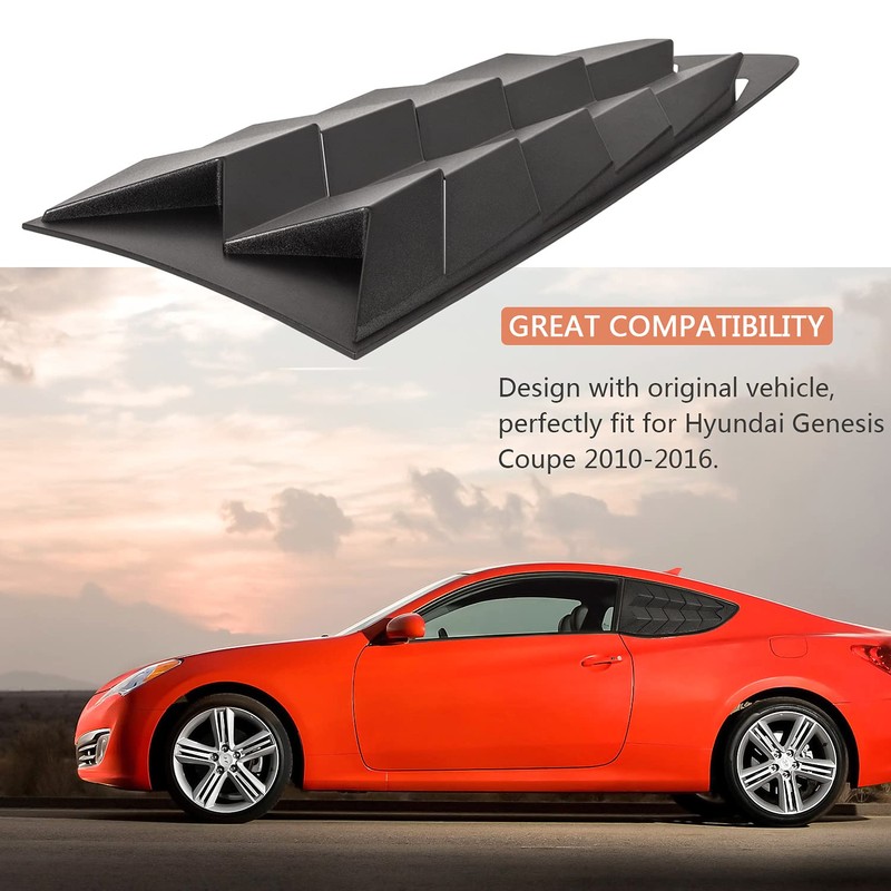 Side Window Louvers Windshield Sun Shade Cover for Hyundai Genesis